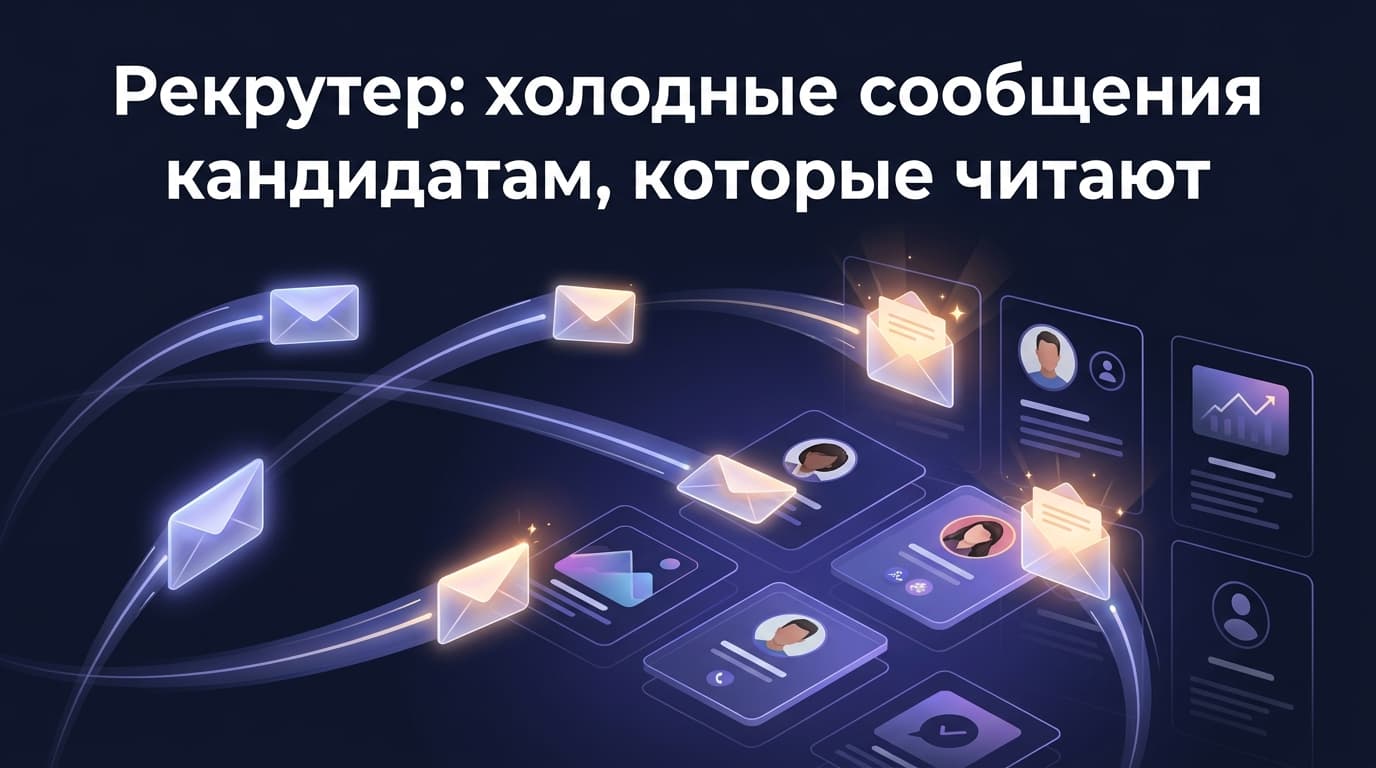 Рекрутер: холодные сообщения кандидатам, которые читают