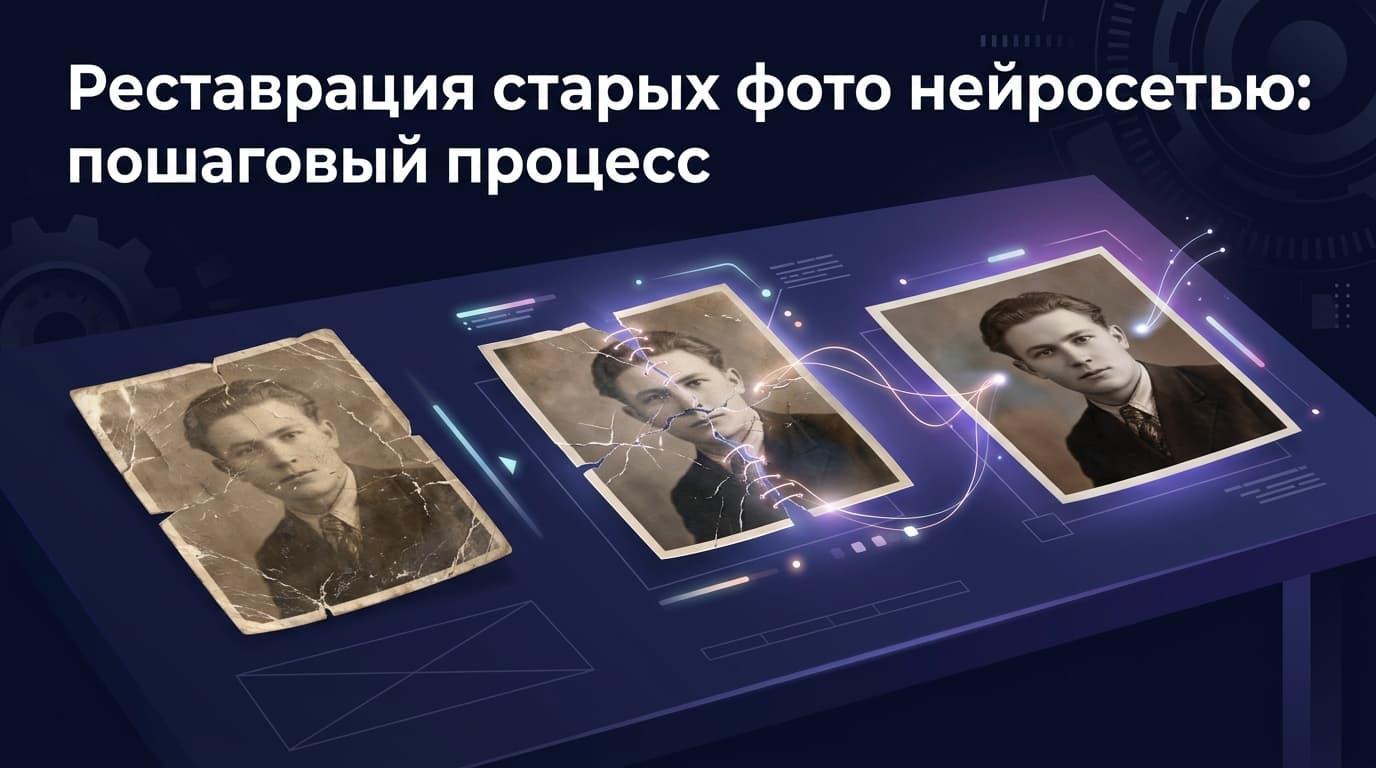 Реставрация старых фото нейросетью: пошаговый процесс