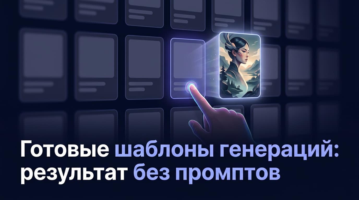 Готовые шаблоны генераций: результат без промптов
