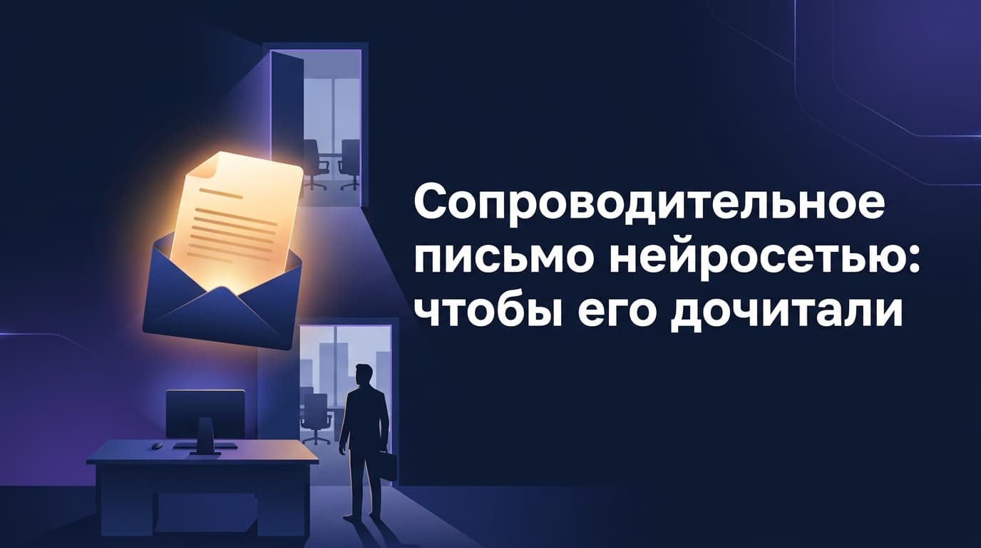 Сопроводительное письмо нейросетью: чтобы его дочитали