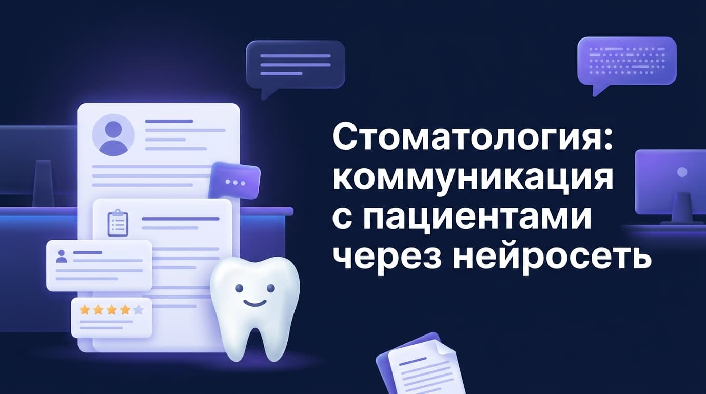 Стоматология: коммуникация с пациентами через нейросеть