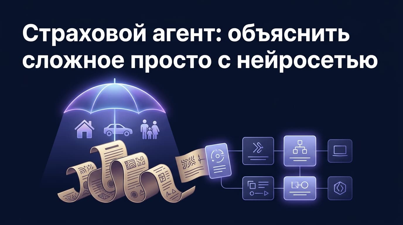 Страховой агент: объяснить сложное просто с нейросетью