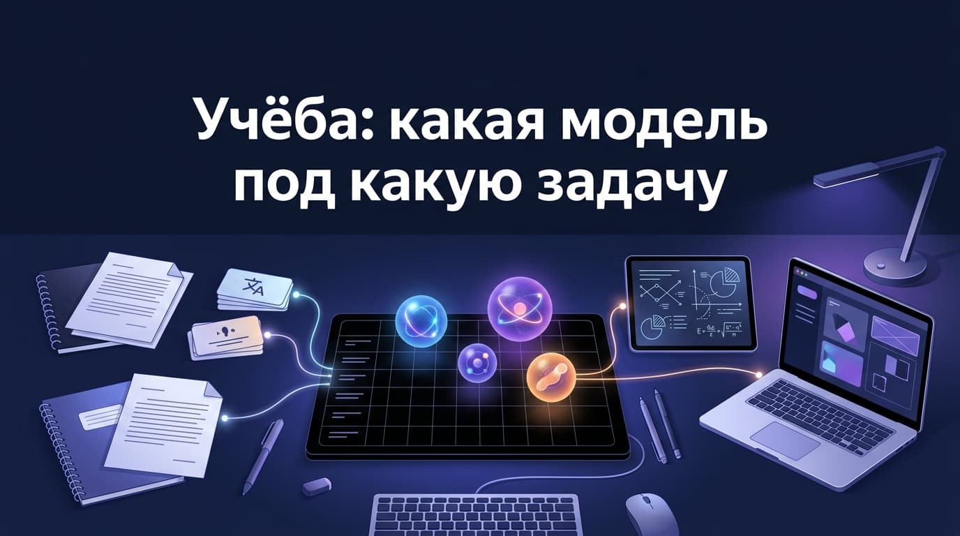 Учёба: какая модель под какую задачу