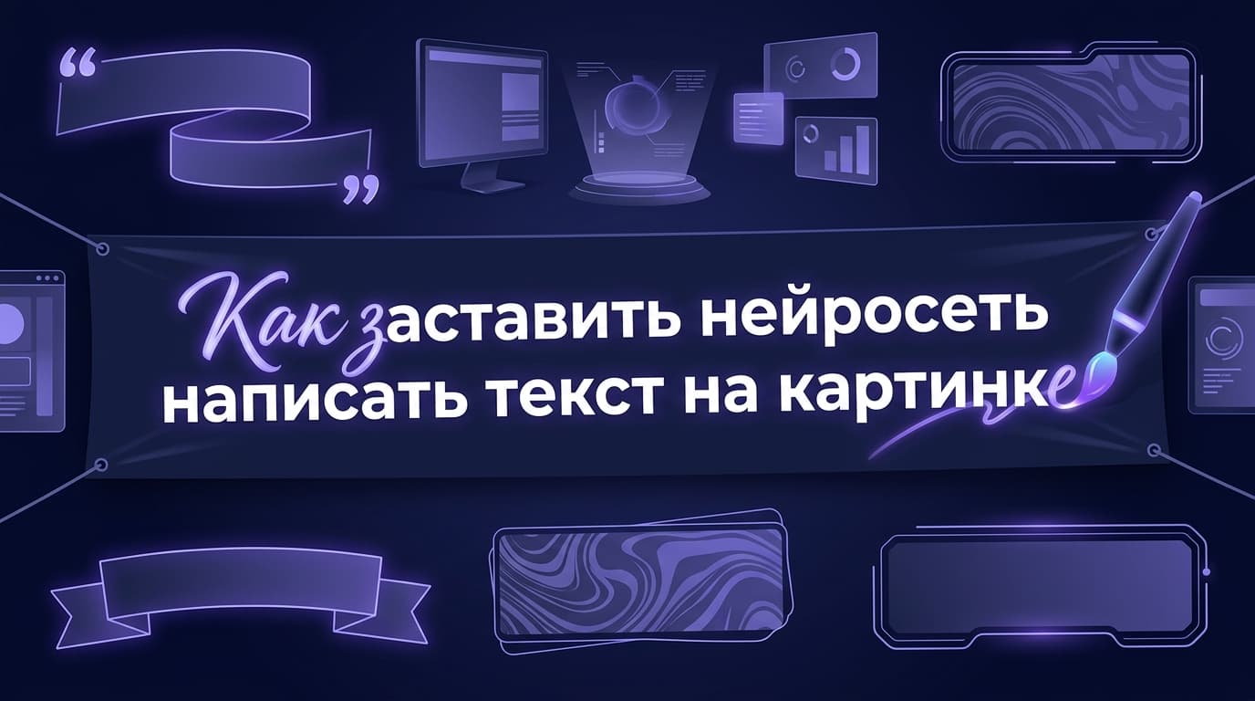 Как заставить нейросеть написать текст на картинке