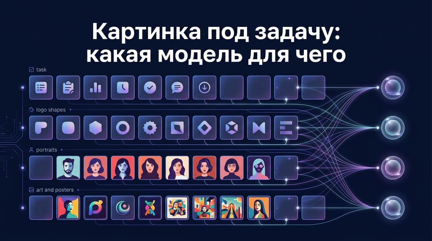 Картинка под задачу: какая модель для чего