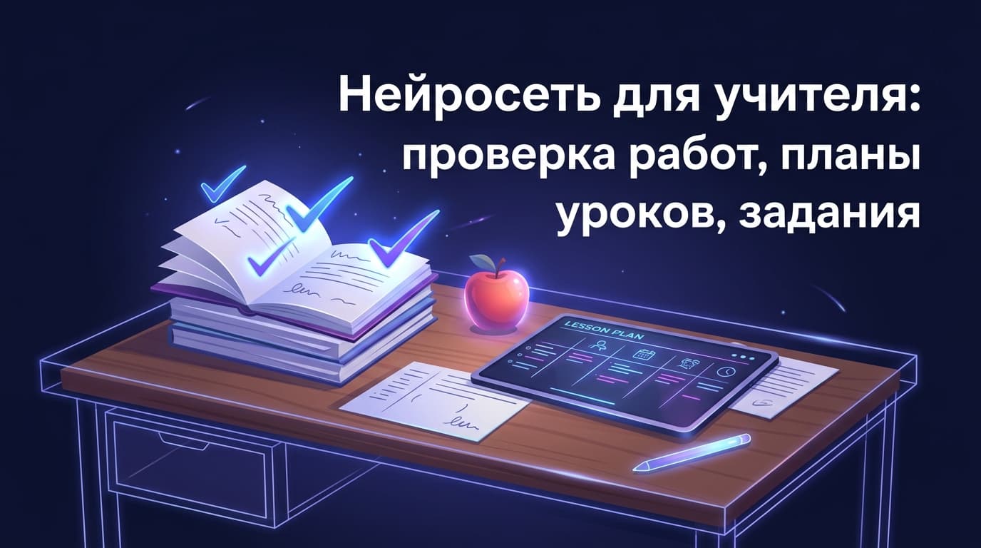 Нейросеть для учителя: проверка работ, планы уроков, задания