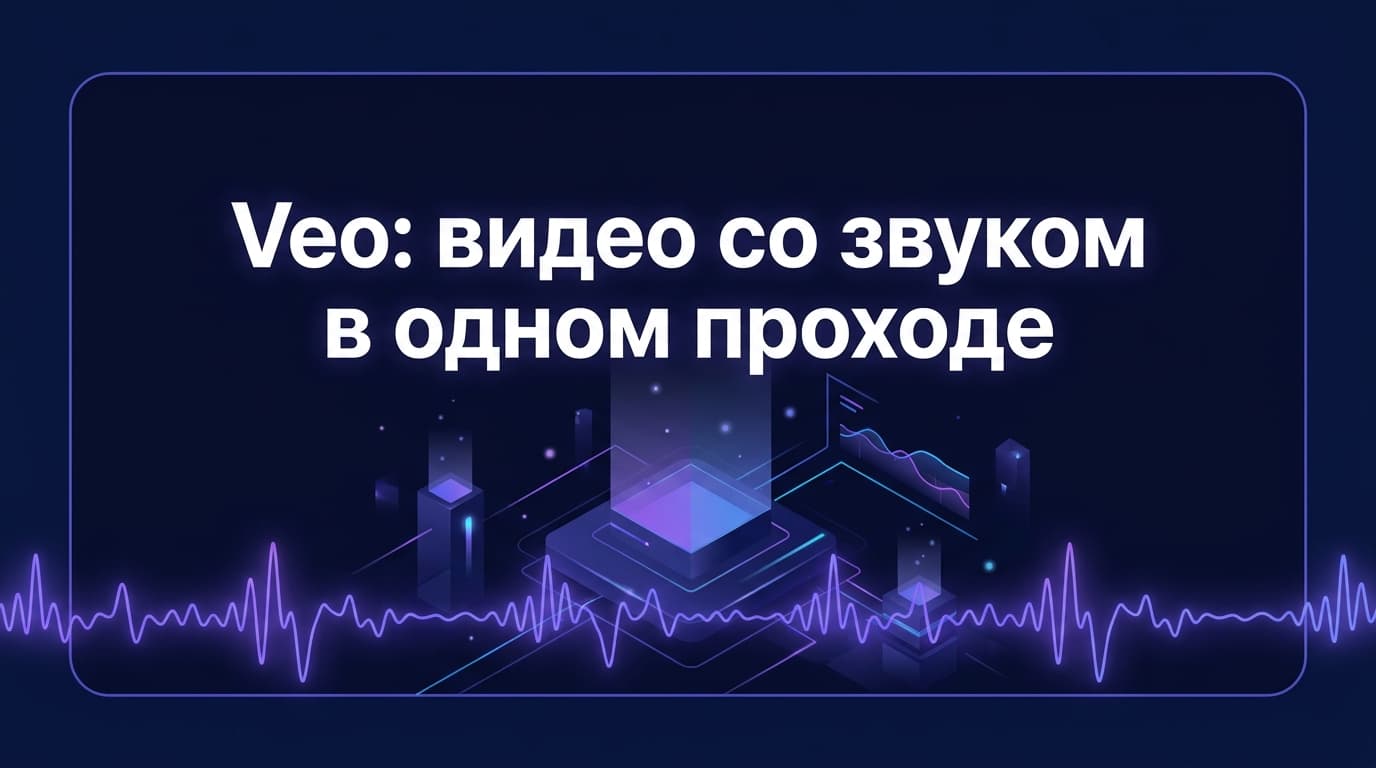 Veo: видео со звуком в одном проходе