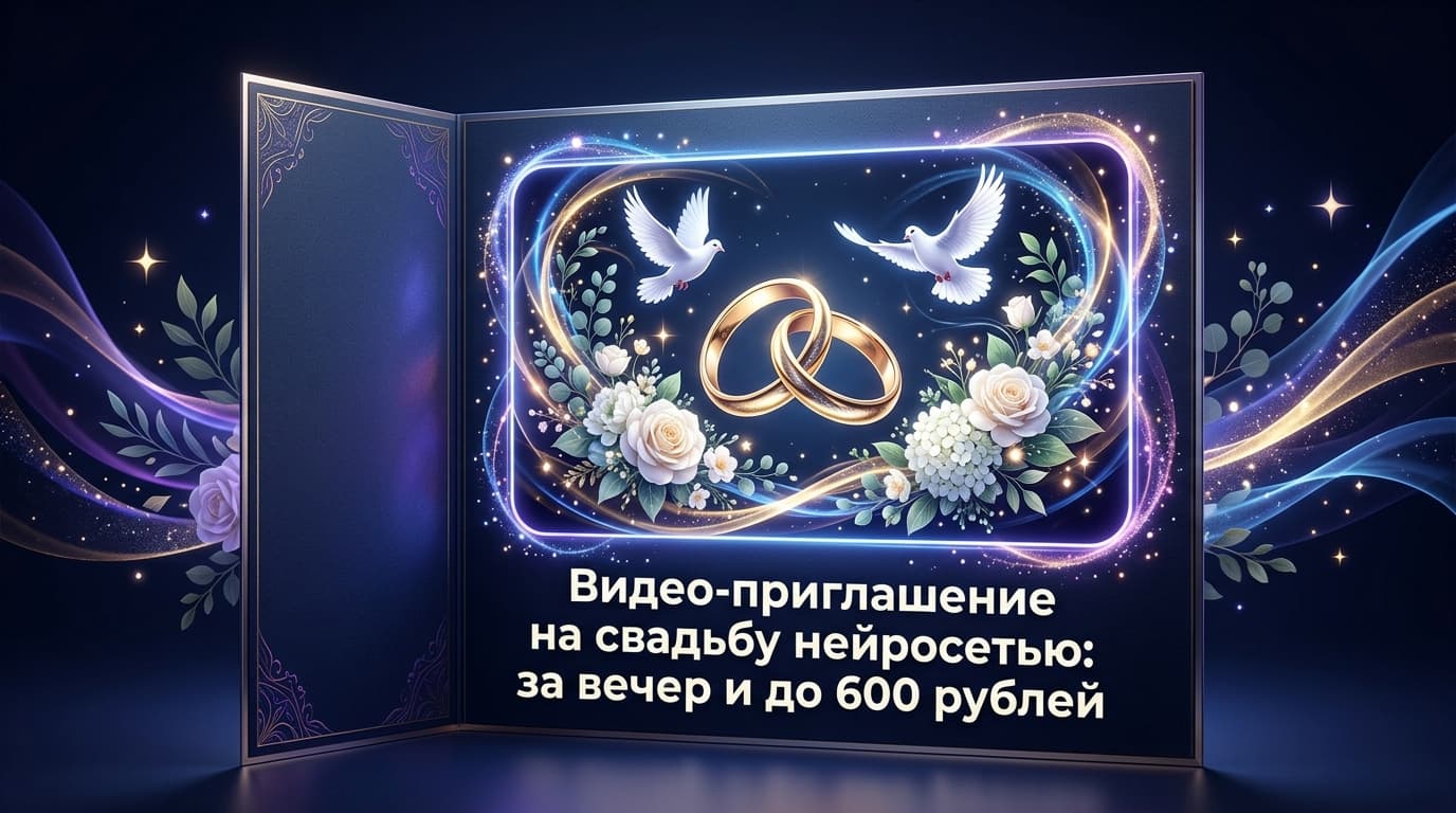 Видео-приглашение на свадьбу нейросетью: за вечер и до 600 рублей