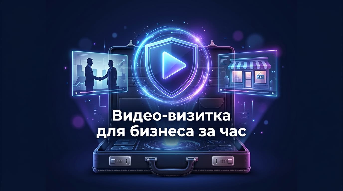 Видео-визитка для бизнеса за час
