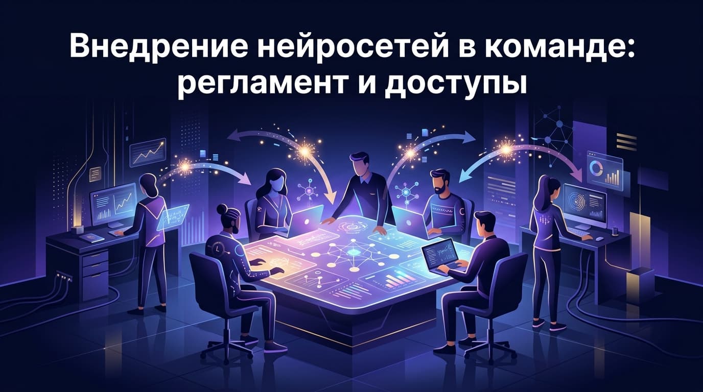 Внедрение нейросетей в команде: регламент и доступы