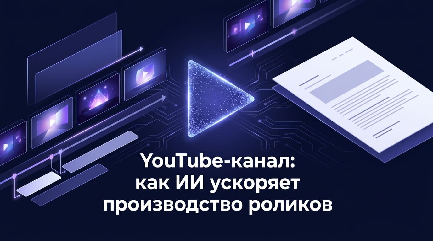 YouTube-канал: как ИИ ускоряет производство роликов