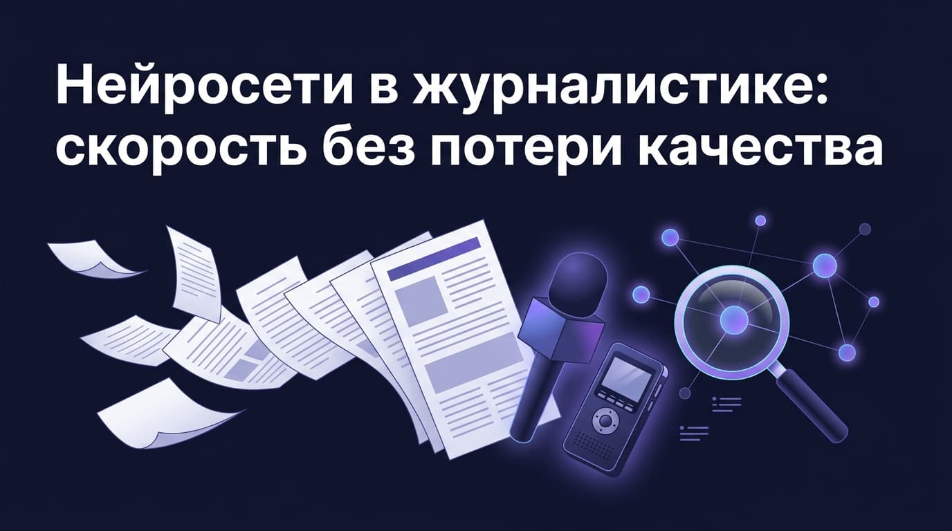 Нейросети в журналистике: скорость без потери качества