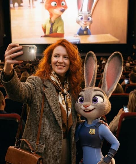 AI Generated Art - Селфи с Джуди Хоппс