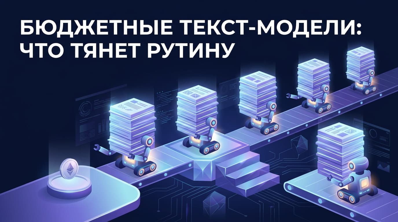 Бюджетные текст-модели: что тянет рутину