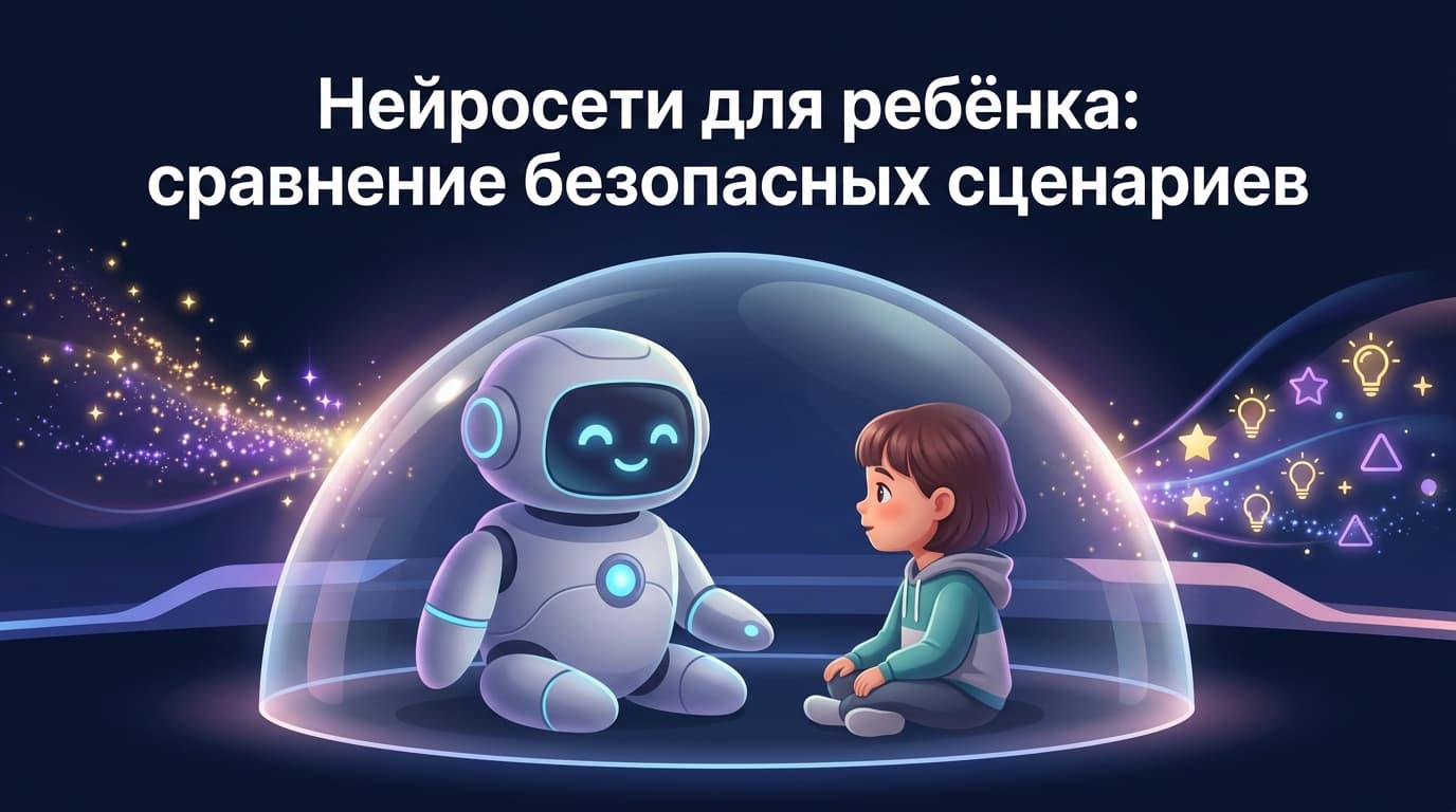 Нейросети для ребёнка: сравнение безопасных сценариев