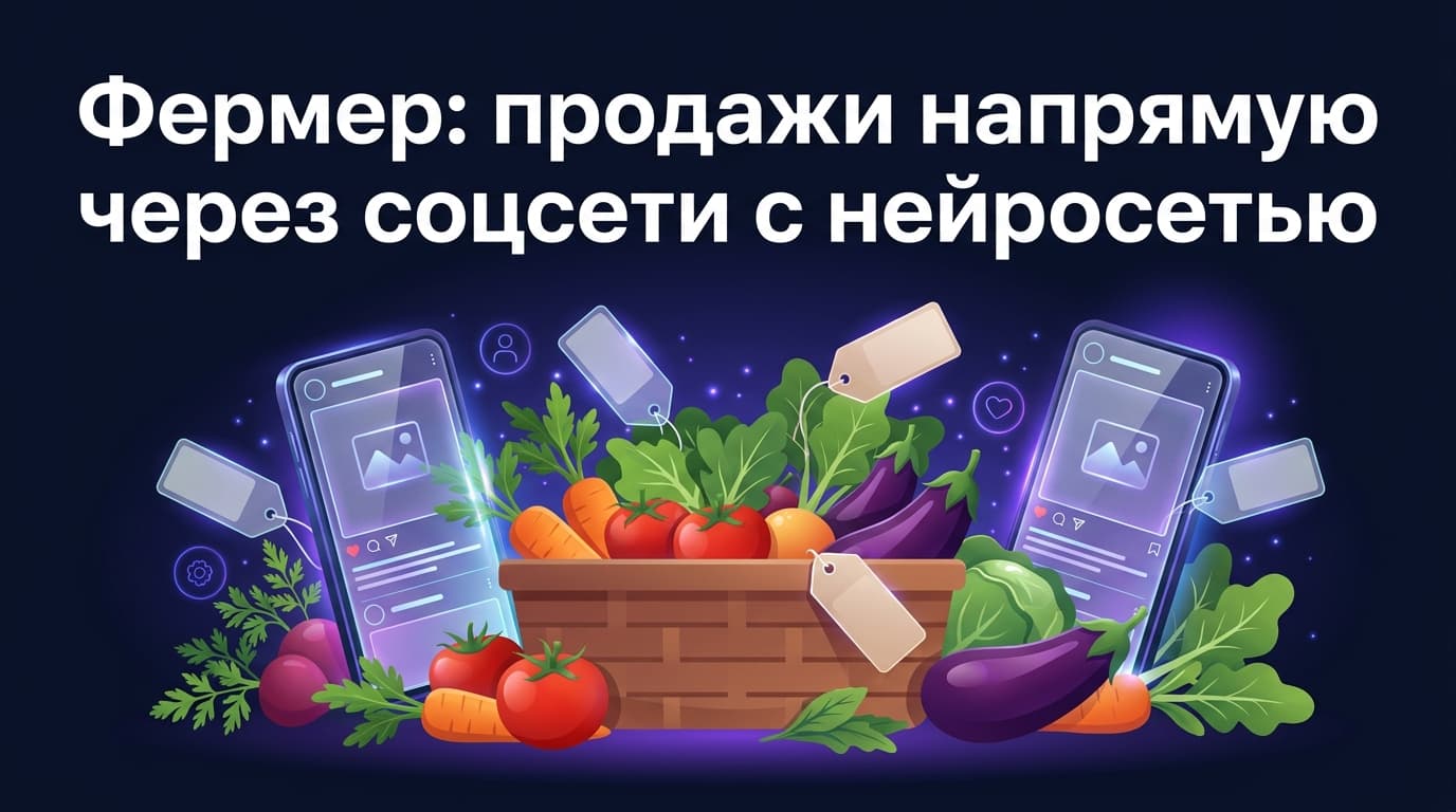 Фермер: продажи напрямую через соцсети с нейросетью