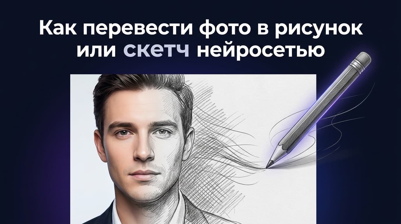 Как перевести фото в рисунок или скетч нейросетью