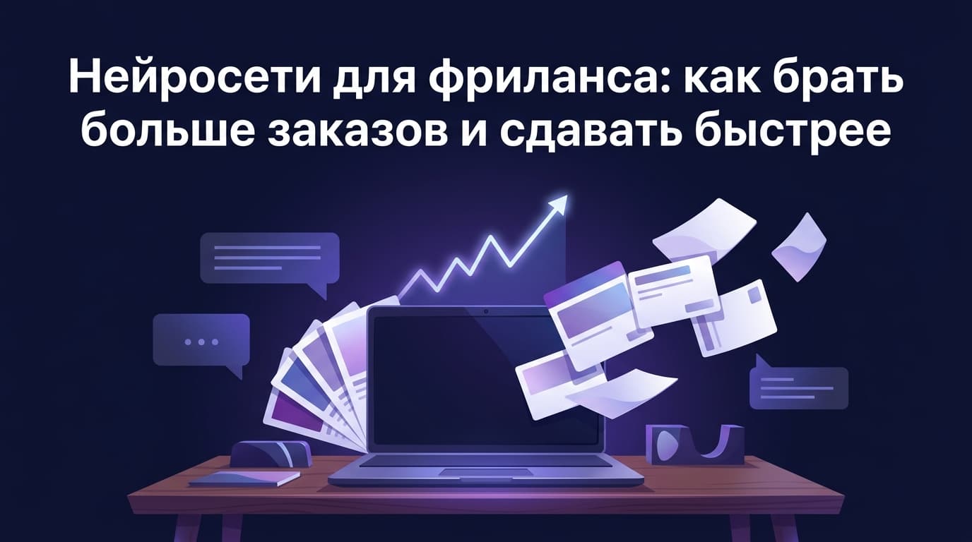 Нейросети для фриланса: как брать больше заказов и сдавать быстрее