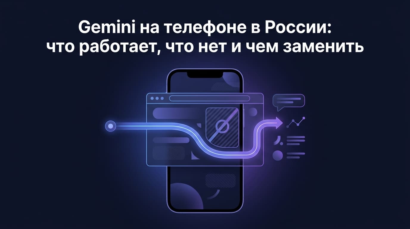 Gemini на телефоне в России: что работает, что нет и чем заменить