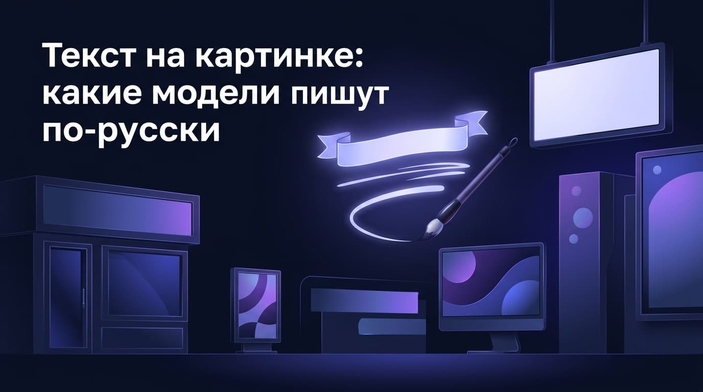 Текст на картинке: какие модели пишут по-русски