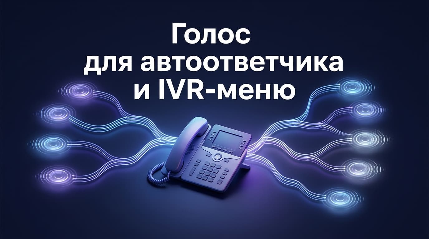Голос для автоответчика и IVR-меню