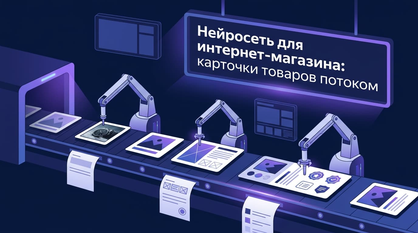 Нейросеть для интернет-магазина: карточки товаров потоком