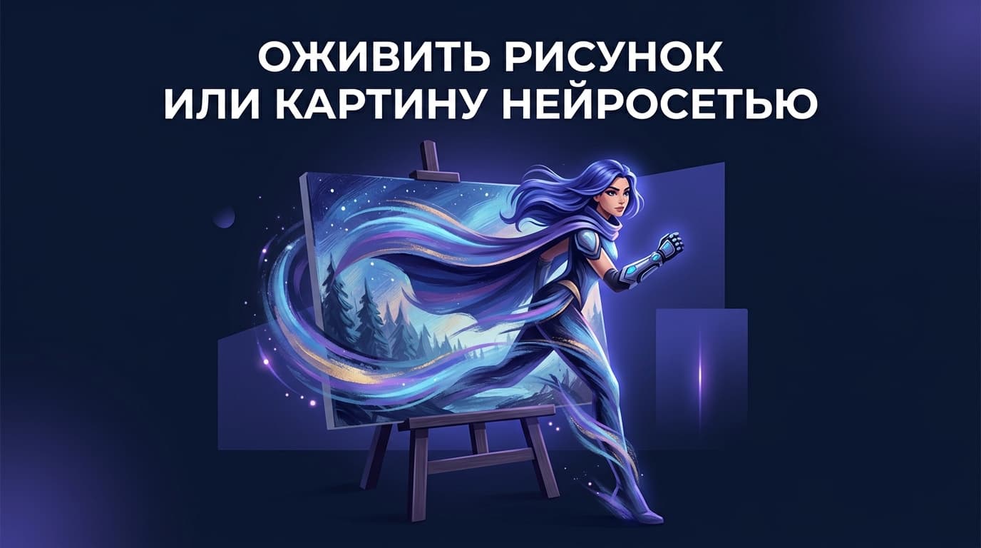 Оживить рисунок или картину нейросетью