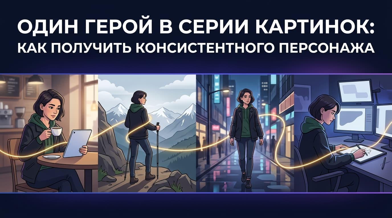 Один герой в серии картинок: как получить консистентного персонажа