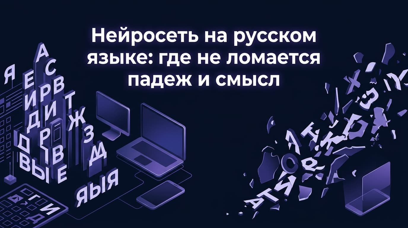 Нейросеть на русском языке: где не ломается падеж и смысл