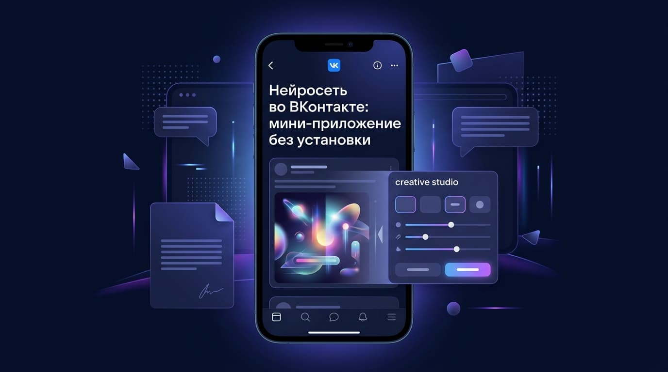 Нейросеть во ВКонтакте: мини-приложение без установки