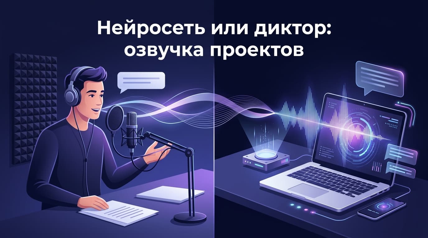 Нейросеть или диктор: озвучка проектов