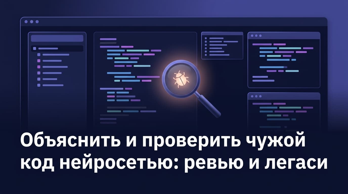 Объяснить и проверить чужой код нейросетью: ревью и легаси