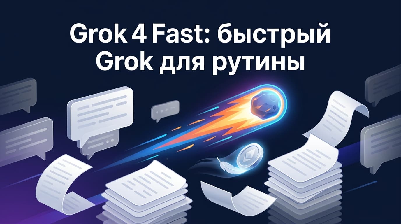Grok 4 Fast: быстрый Grok для рутины