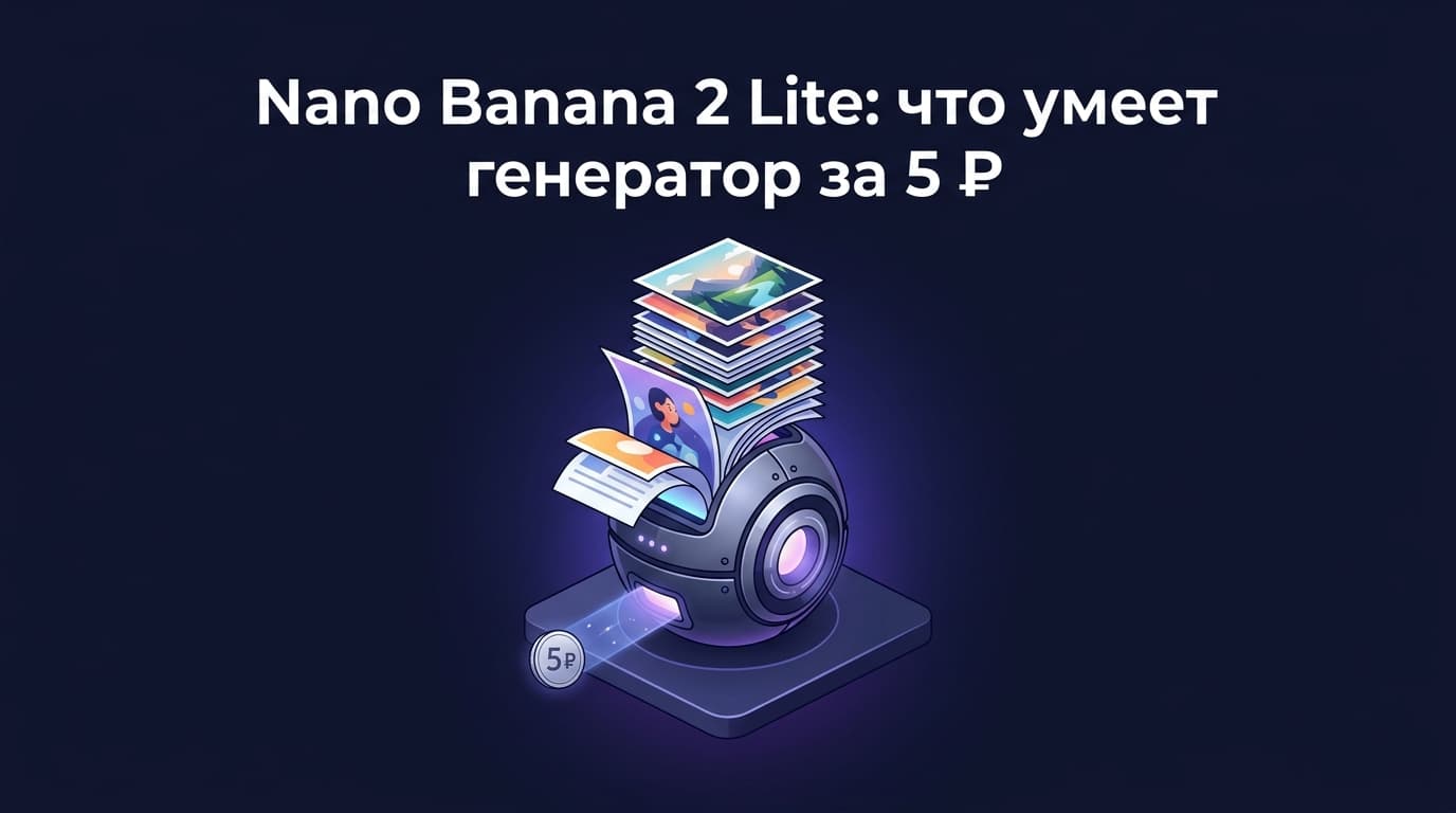 Nano Banana 2 Lite: что умеет генератор за 5 ₽