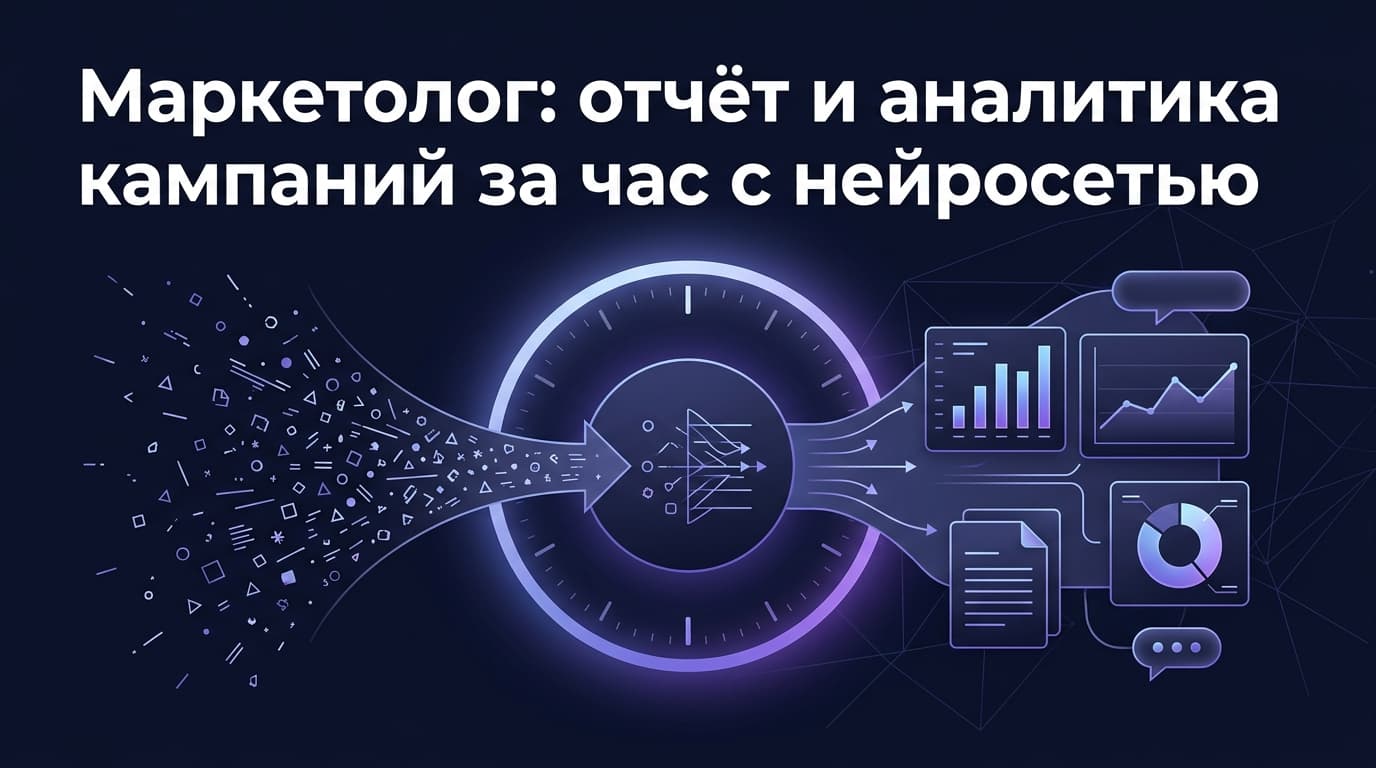 Маркетолог: отчёт и аналитика кампаний за час с нейросетью