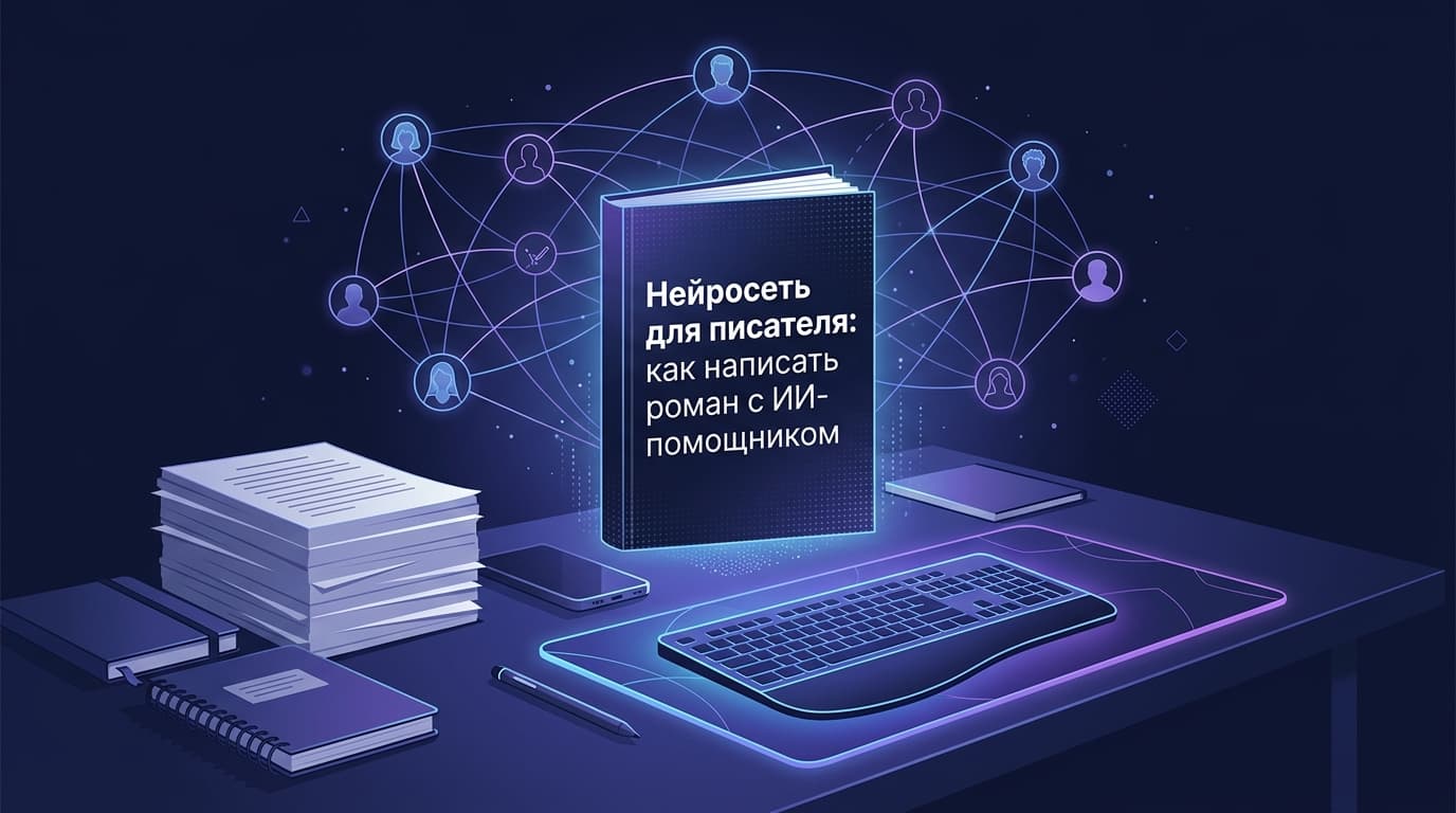 Нейросеть для писателя: как написать роман с ИИ-помощником