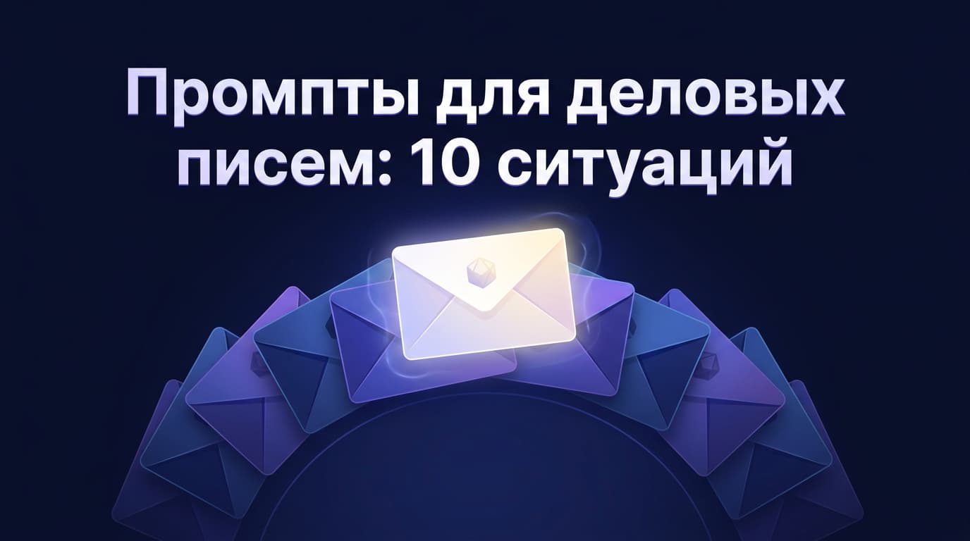 Промпты для деловых писем: 10 ситуаций