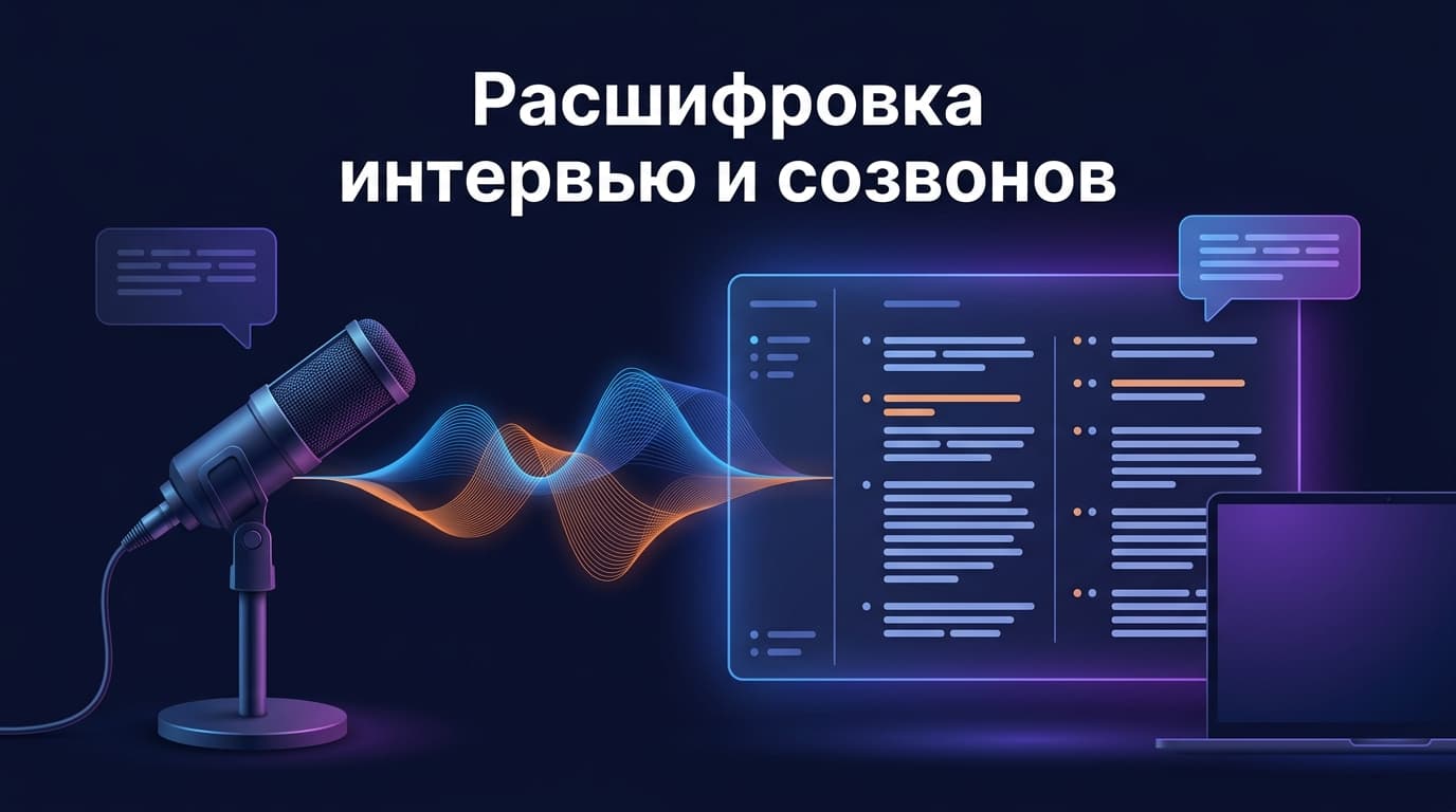 Расшифровка интервью и созвонов