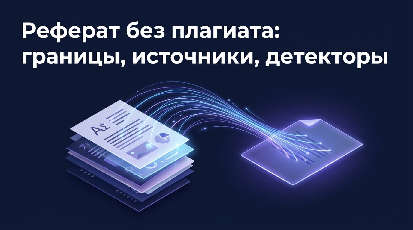 Реферат без плагиата: границы, источники, детекторы