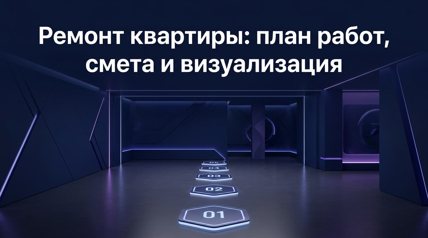 Ремонт квартиры: план работ, смета и визуализация