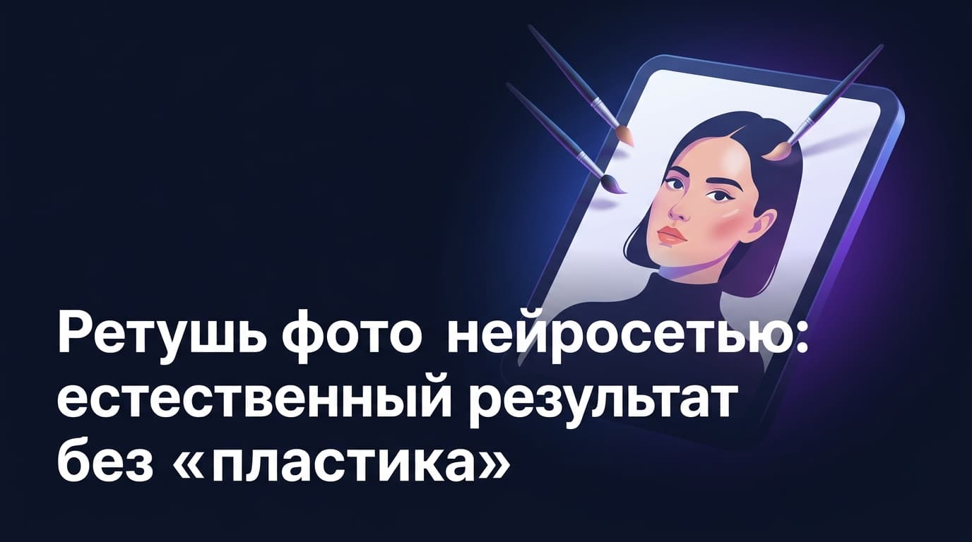 Ретушь фото нейросетью: естественный результат без «пластика»
