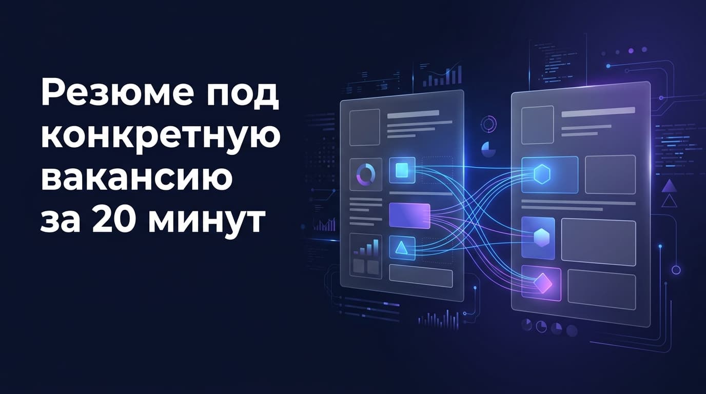 Резюме под конкретную вакансию за 20 минут