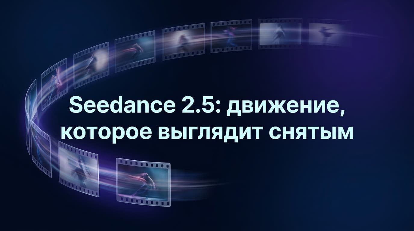 Seedance 2.5: движение, которое выглядит снятым