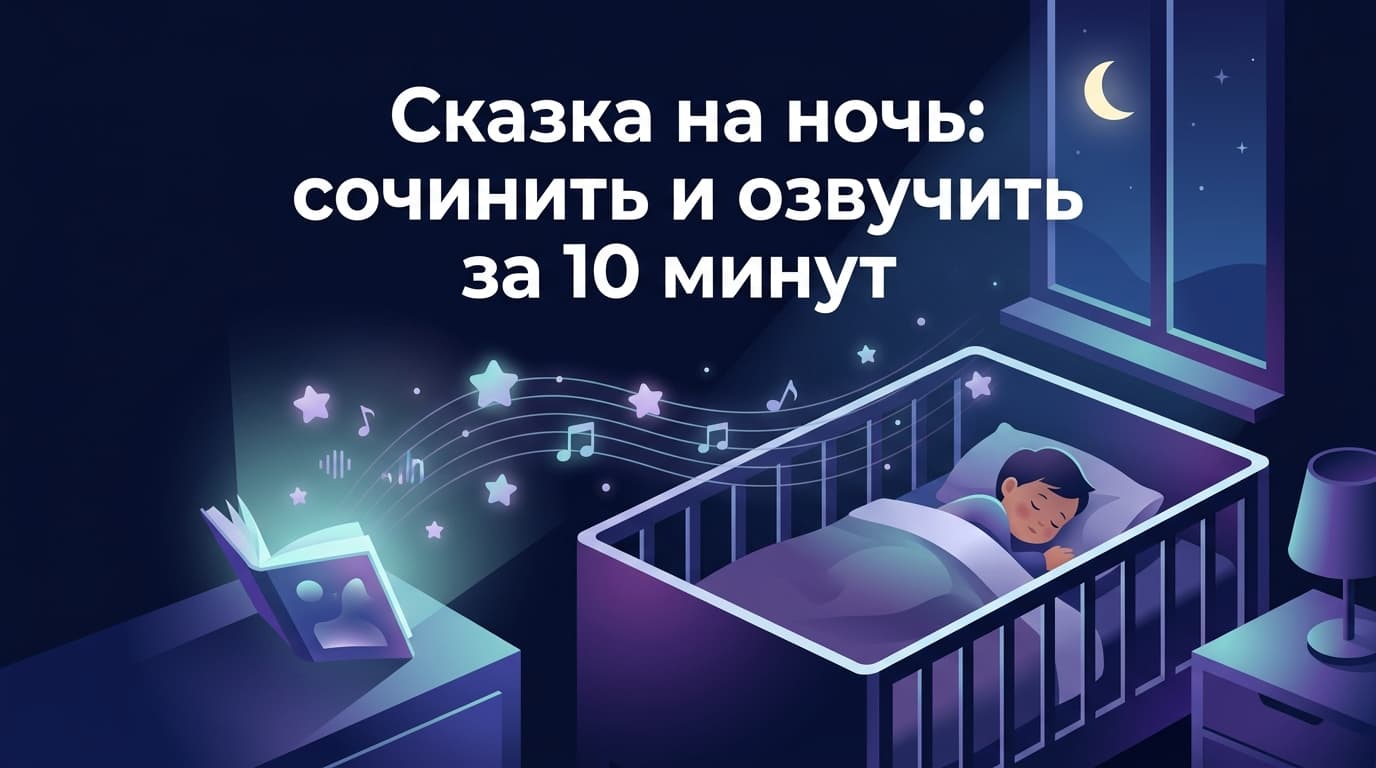 Сказка на ночь: сочинить и озвучить за 10 минут