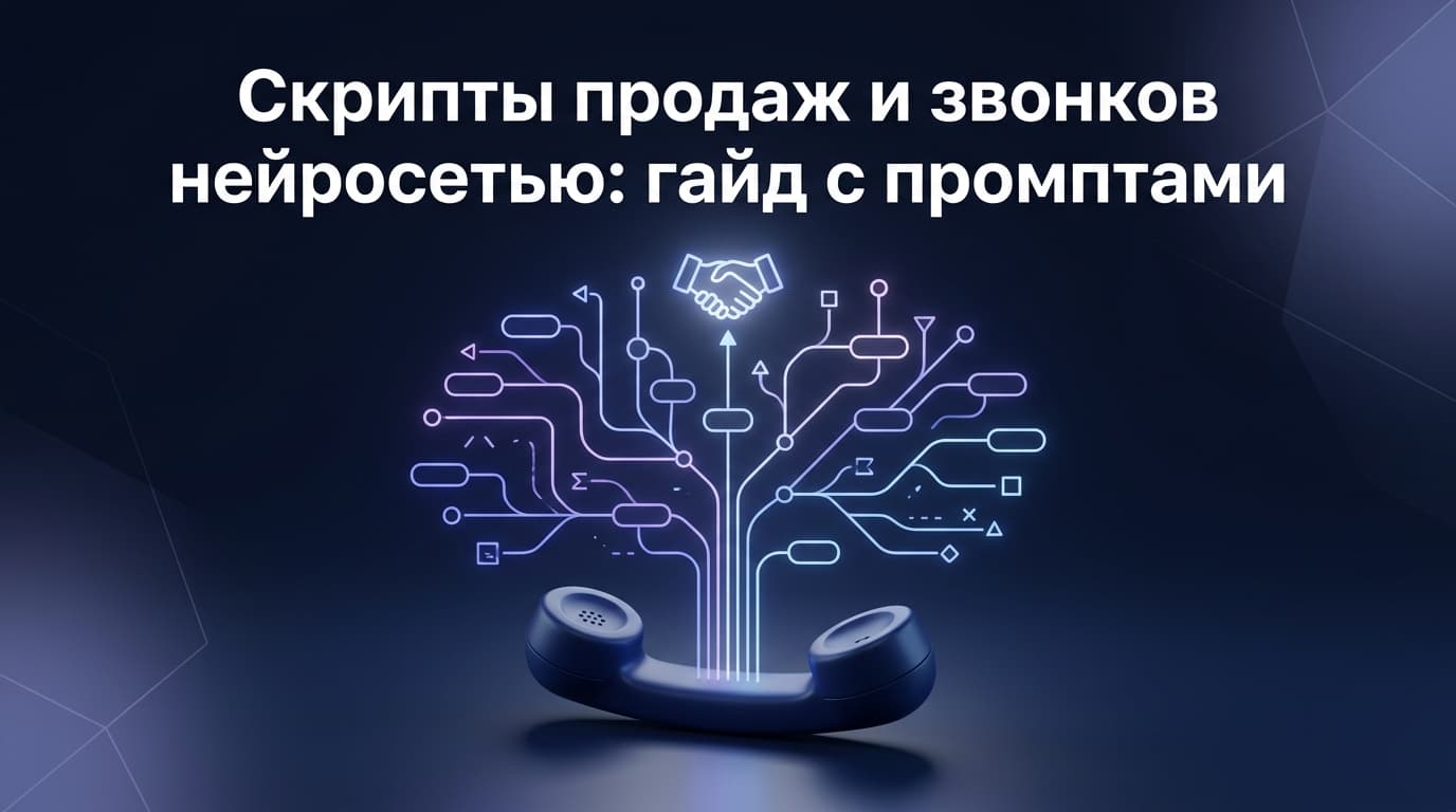 Скрипты продаж и звонков нейросетью: гайд с промптами