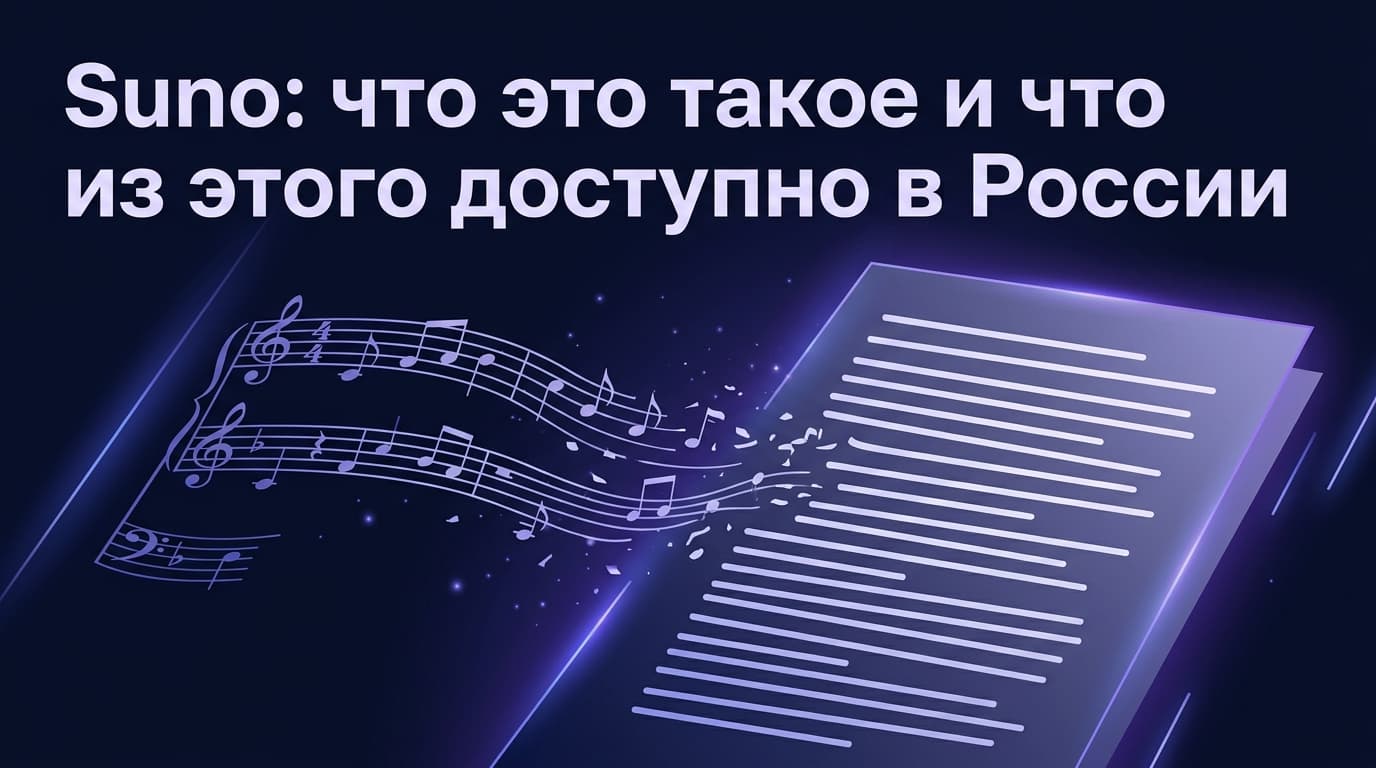 Suno: что это такое и что из этого доступно в России