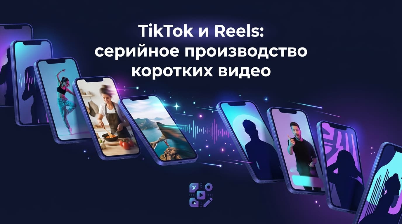 TikTok и Reels: серийное производство коротких видео