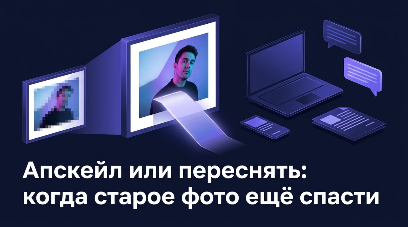 Апскейл или переснять: когда старое фото ещё спасти
