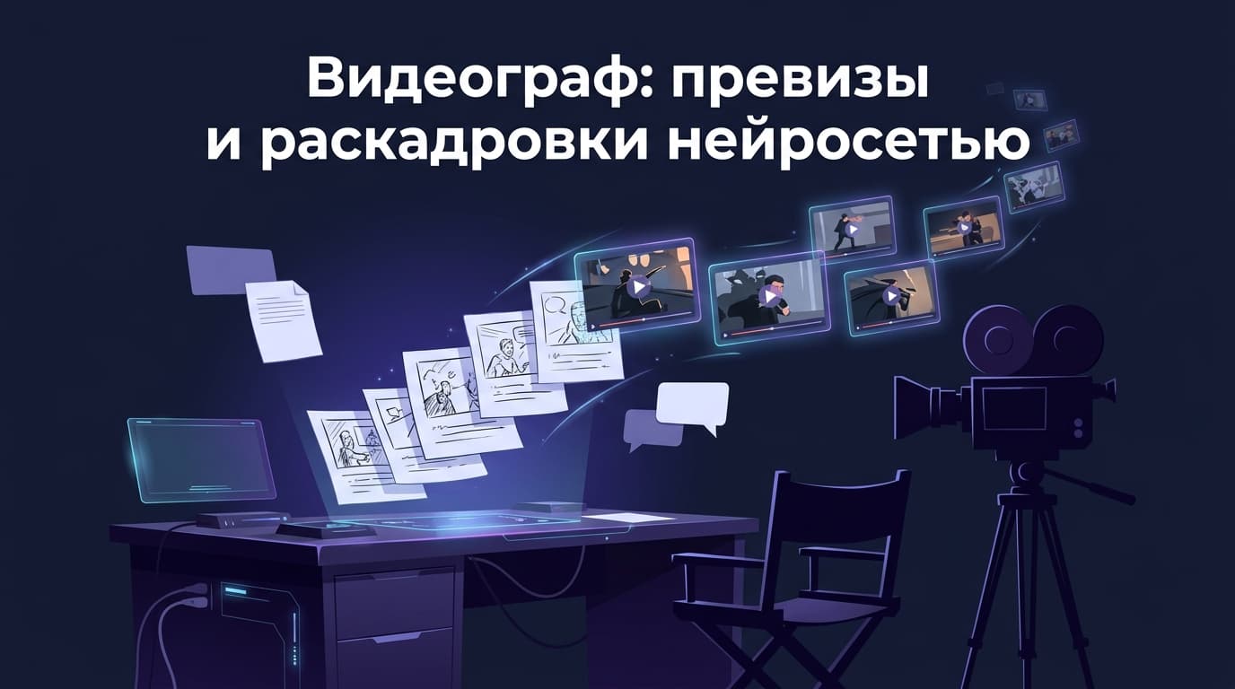 Видеограф: превизы и раскадровки нейросетью