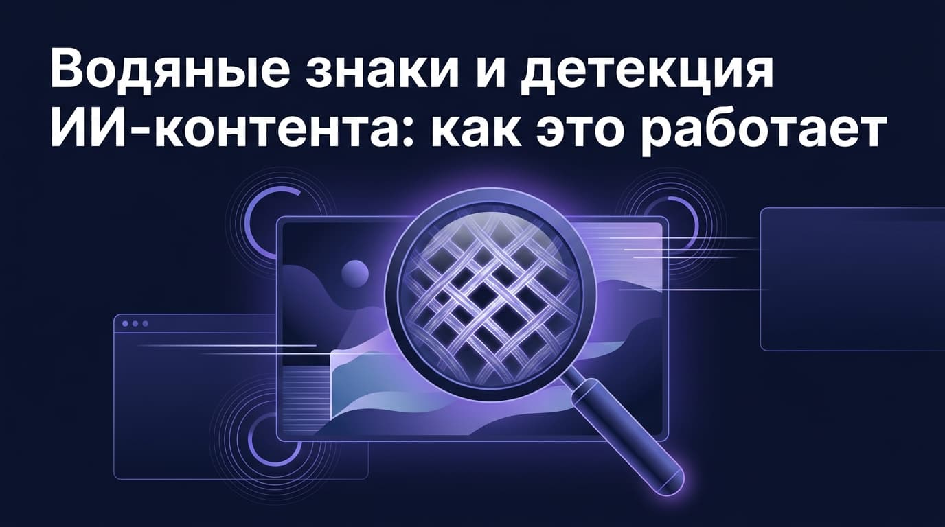 Водяные знаки и детекция ИИ-контента: как это работает
